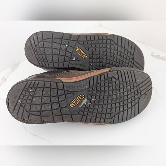 KEEN Destin Low Brown Leather Steel Toe EH Utility Safety work bootShoes Men 8.5 - Picture 9 of 13